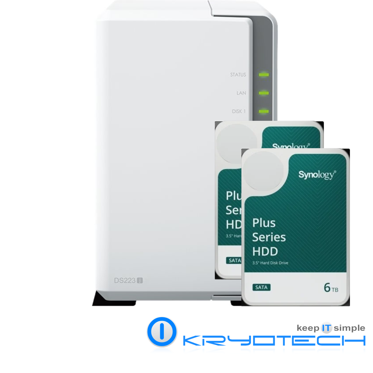 Synology DS223J 2x 6TB (12TB)