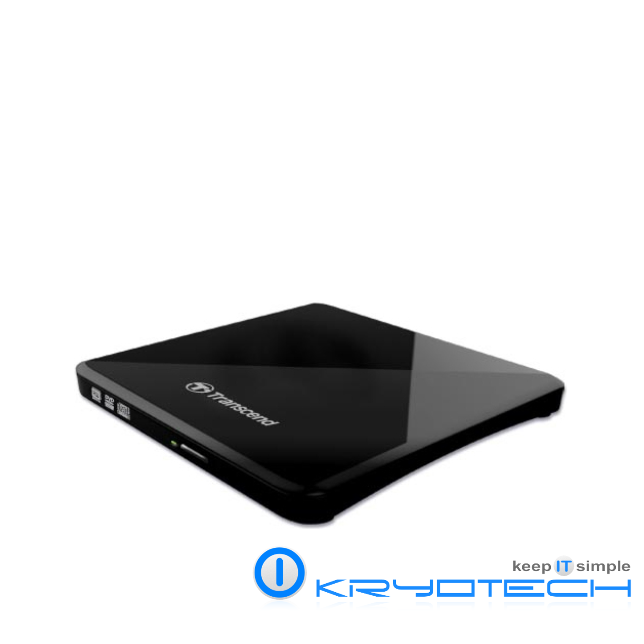 TRANSCEND Slim Portable DVD Writer TS8XDVDS-K